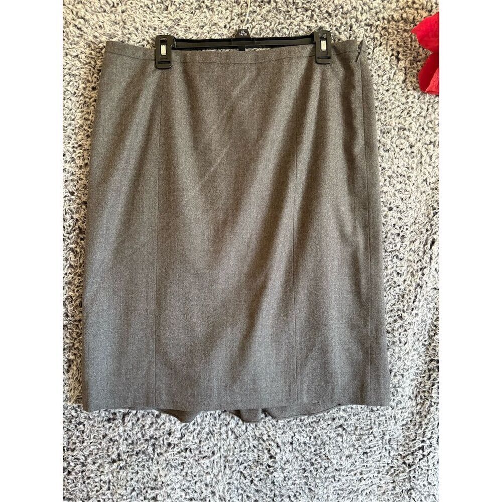 Talbots Women's Gray Pencil Skirt Size 14 Knee Length Workwear